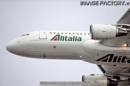 2019-10-13 Linate Airshow 4805 Airbus A320 - Alitalia